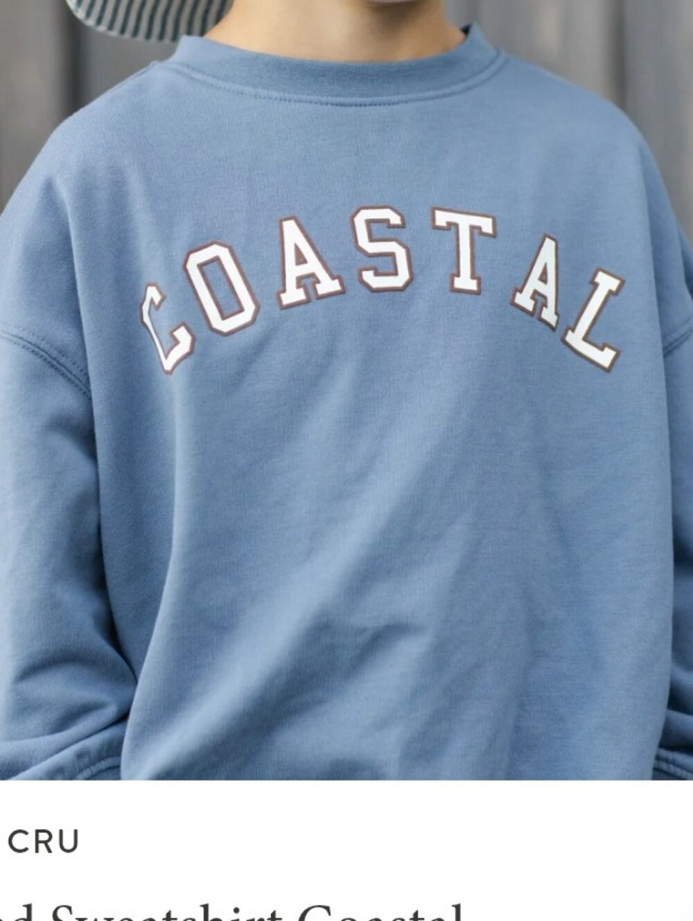 Rylee + Cru Coastal Pullover in Dusty Blue